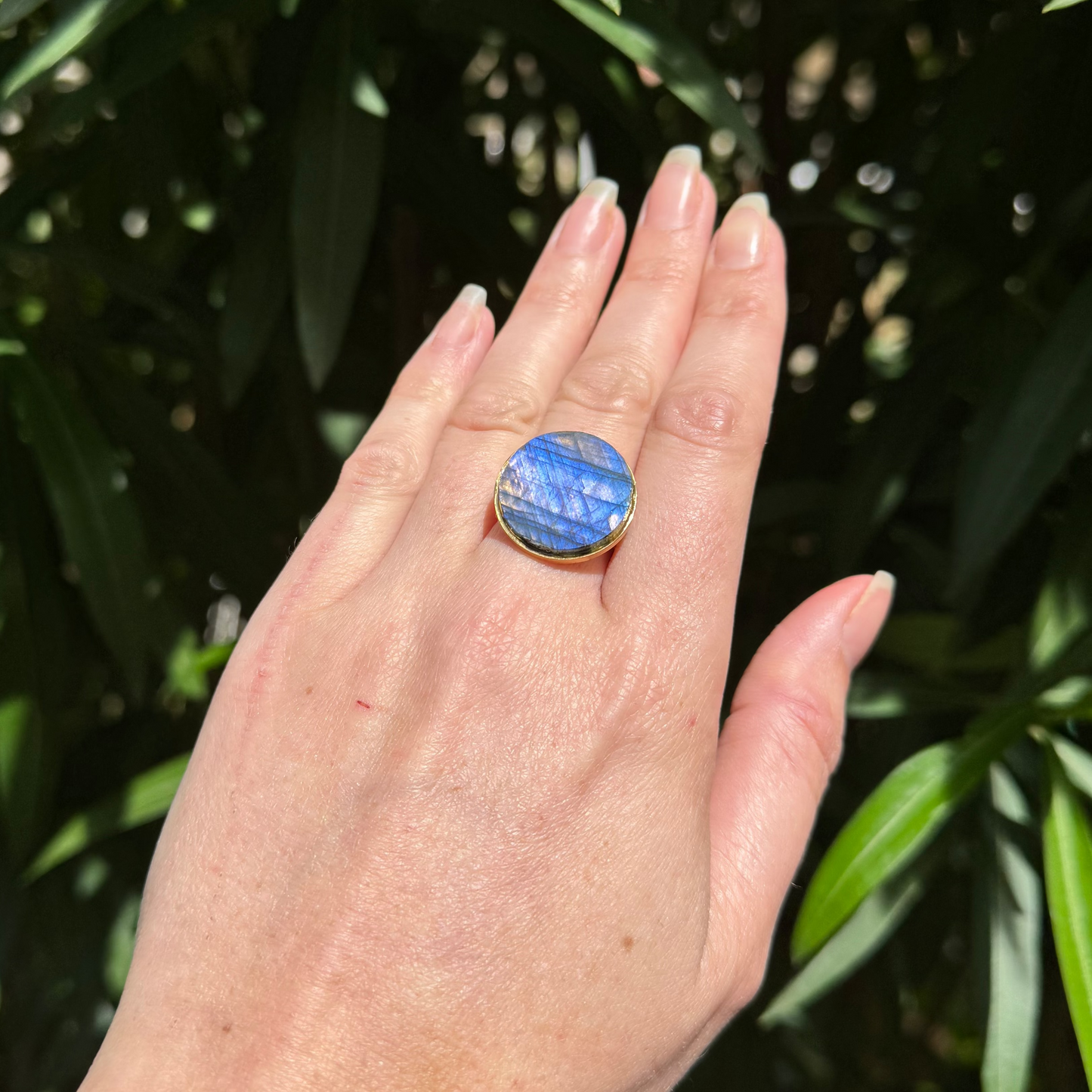 Bague Lumicéleste labradorite