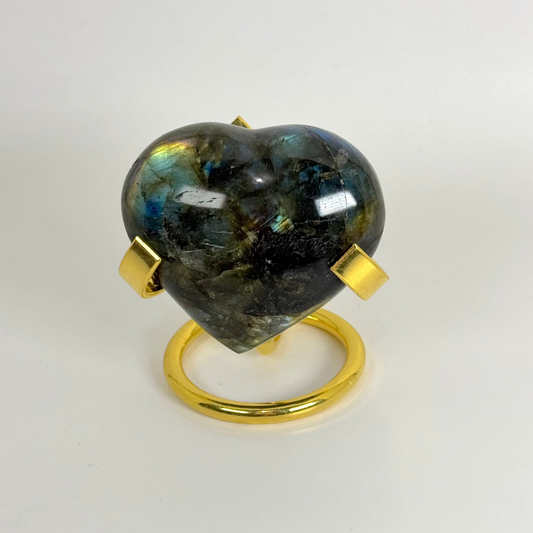 Coeur Labradorite bleue