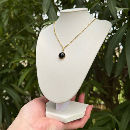 Collier lumicouronne onyx
