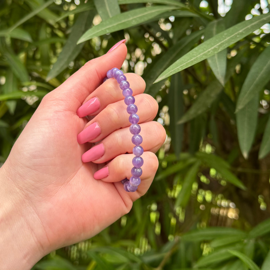 Bracelet lumiopale morado sur améthyste