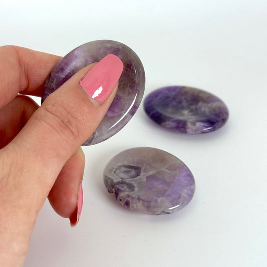 Galet anti-stress améthyste