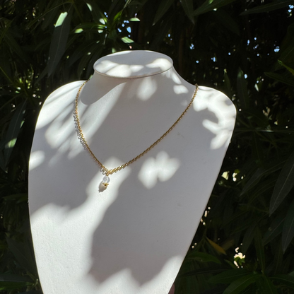 Collier lumidiscret pierre de lune