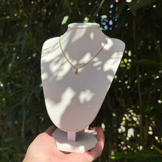 Collier lumidiscret pierre de soleil