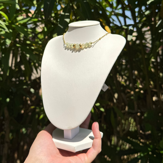 Collier lumidivine préhnite