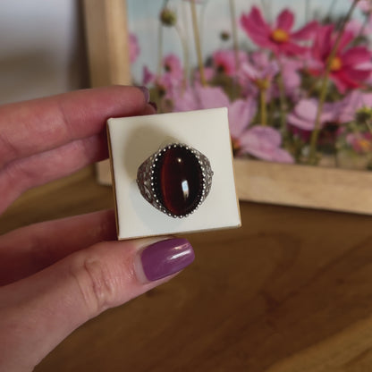 Bague lumilignée XL oeil de taureau